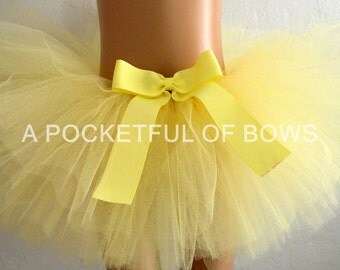 Yellow Tutu Skirt, Yellow Toddler Tutu Skirt, Birthday Girl Tutu Skirt