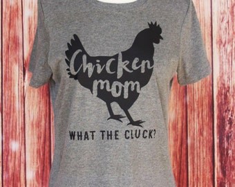 Chicken Mom Crazy Chicken Lady Shirt Graphic Tee