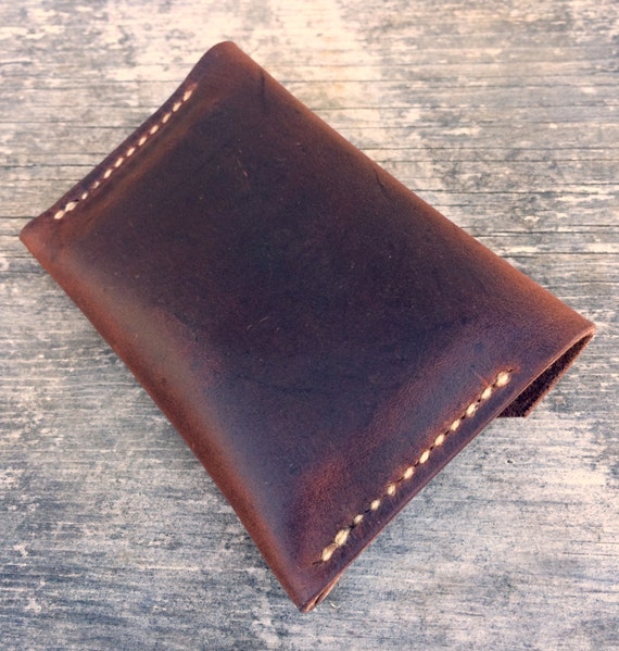 Snap wallet Leather wallet with a snap Men's wallet