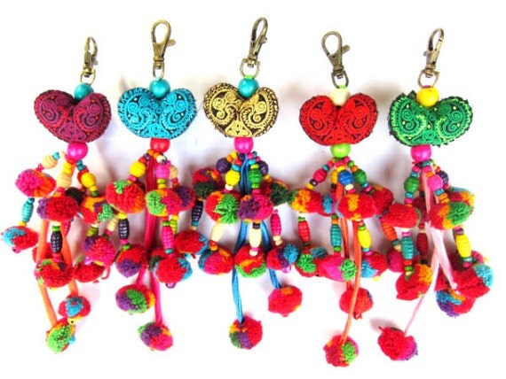 pom bulk keychain pom Wholesale Keychain Poms Pom Gift with Handmade Ideas Wholesale Tassels