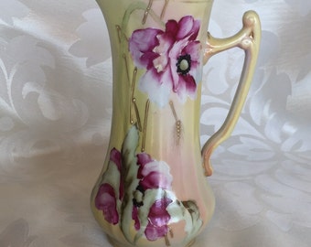 Nippon Porcelain Pitcher or Ewer ~ Beautiful