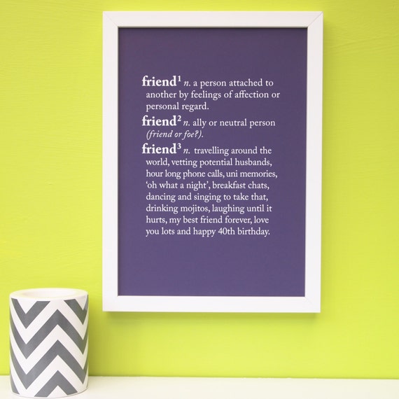 friend-dictionary-print-friend-definition-print-friend-gift