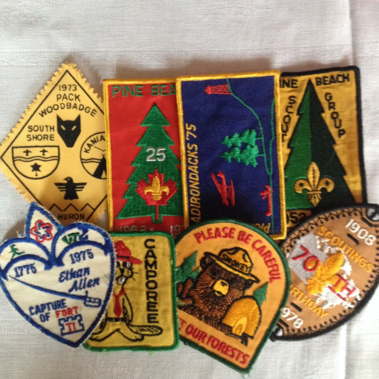 Wolf Cub Scout Camp Badge Patch Lot