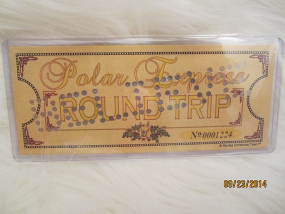 Polar Express 'BELIEVE' Hole Punched Round by PolarExpressTickets