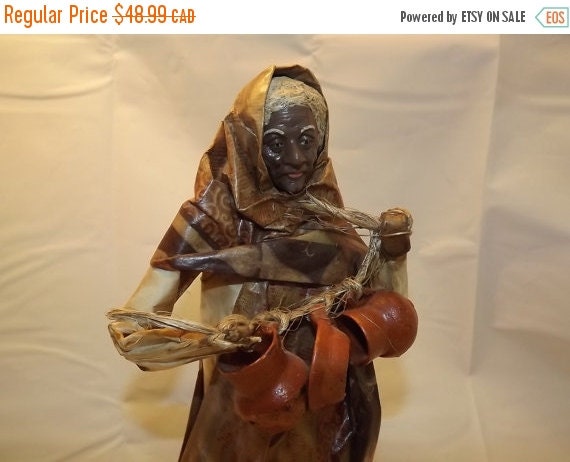 On Sale Now Peasant Woman at Work Mexican by OutrageousVintagious