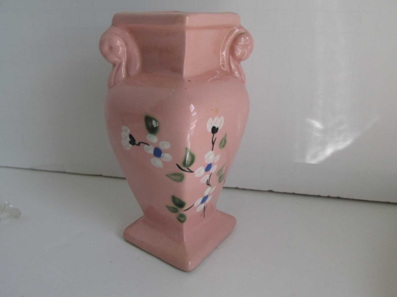 Roseville Pink Pottery Vase R R P Co Roseville Vase Urn Shape