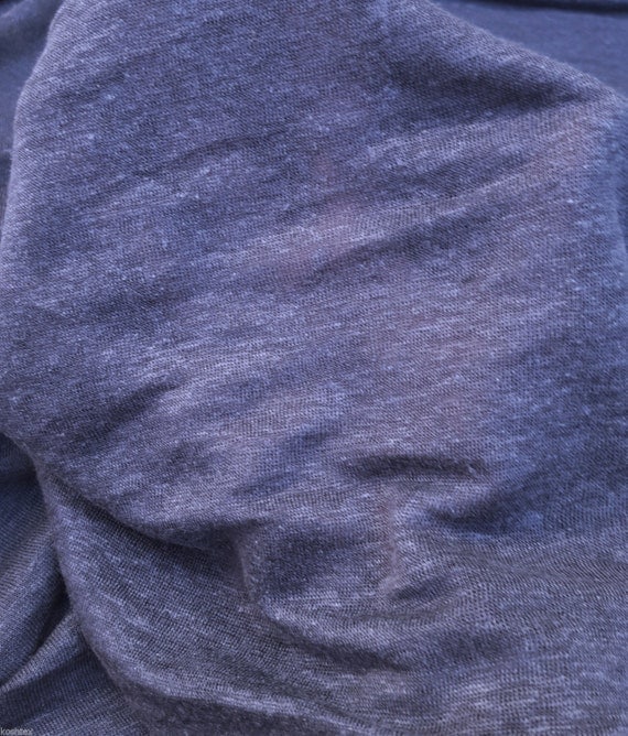 100 Linen JERSEY Knit Fabric By Yard Eclipse Semi Sheer 62"W 10/15