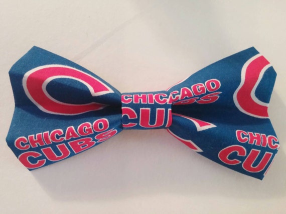 Chicago Cubs Themed Bow Tie for Dog Cat by CarlitoCreations