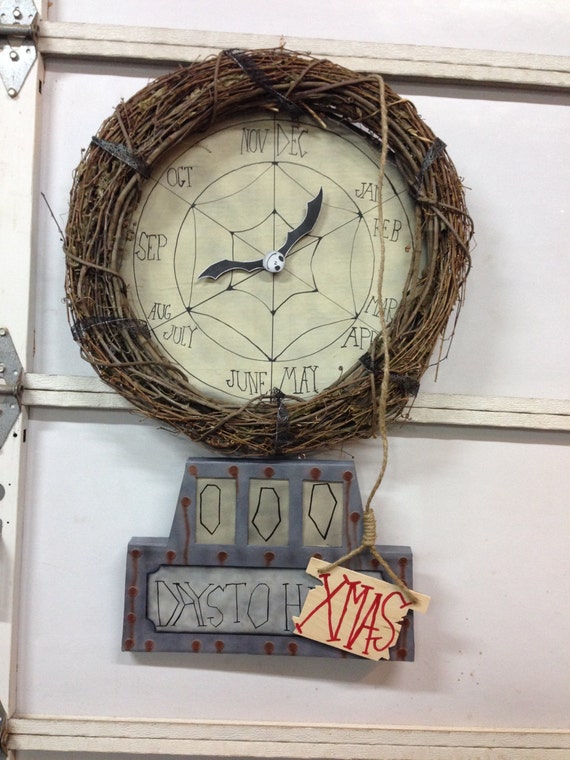 Nightmare Before Christmas Countdown clock With working clock