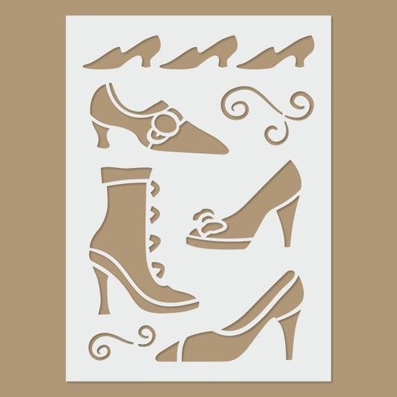 shoes stencil