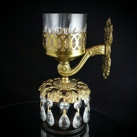 Wall Mounted Brass Cup Holder Bath Fixtures Cup Drinking Glass