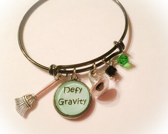 Defy gravity, wicked the musical, wicked, wizard of oz, oz, defying gravity, wicked jewelry, wicked inspired, Elphaba, broadway jewelry