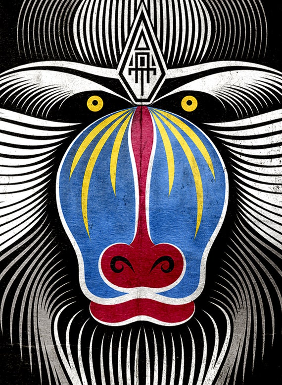 mandrill monkey s tank top tribal clothing line mandrill monkey s tank top tribal clothing line