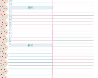 Filofax A5 Refill Calendar Planner and Divider Printables