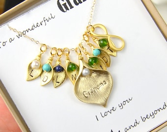 PERSONALIZED GRANDMOTHER JEWELRY.Grandma Necklace .Personalized Jewelry .silver .Gold Personalized Grandma Pendant Monogram Nana