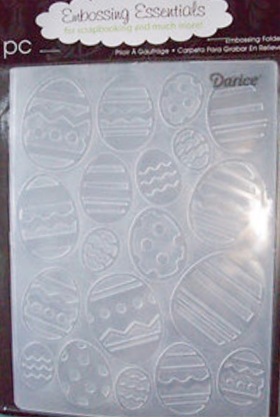 EASTER EGG embossing folder Darice 121842 A2 for scrapbooking