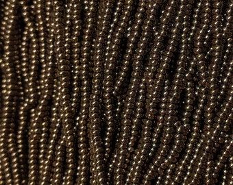 Size 11/0 Metallic Bronze Czech Glass Seed Beads - SB11_147 from Bead Mecca