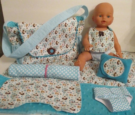 SALE Baby Doll Diaper Bag and Accessories