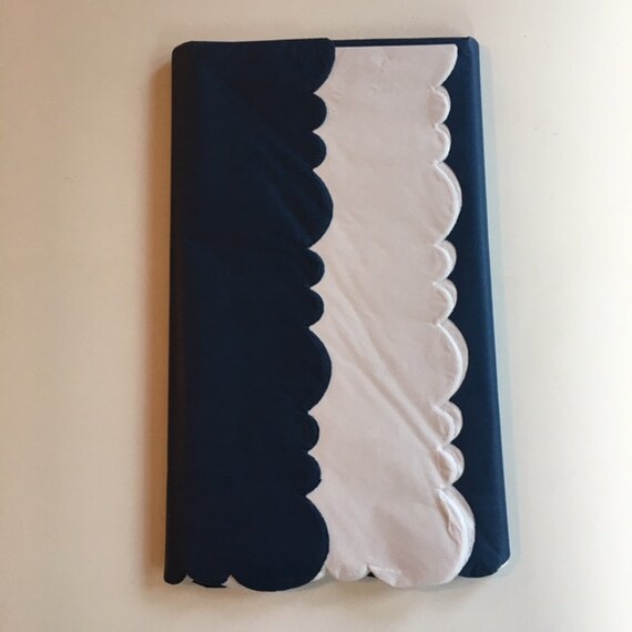 Navy Lace Scalloped Edge Tissue Paper Tissue Paper Scalloped