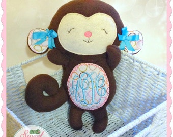 personalized stuffed monkey