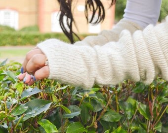Fingerless Gloves, Knit Fingerless Gloves, Hand Warmers, Long Gloves, Long Fingerless Gloves, Knit Arm Warmers, Hand Knitted Gloves