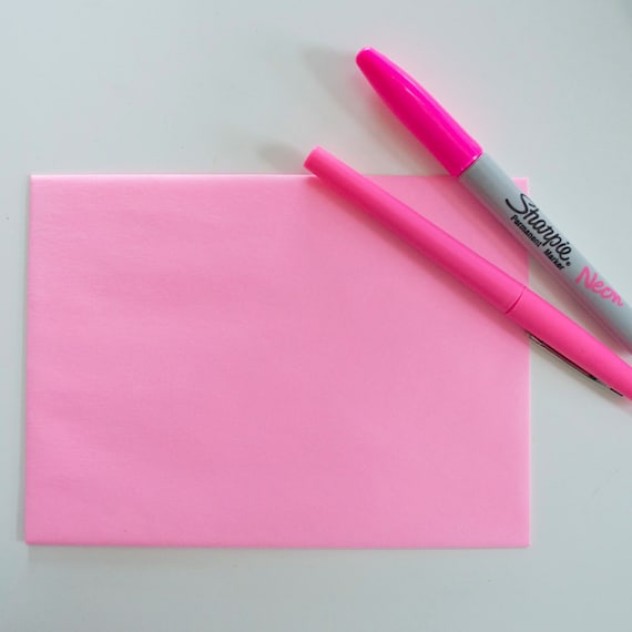 200 hot pink envelopes in bulk - A6- Wholesale Pricing