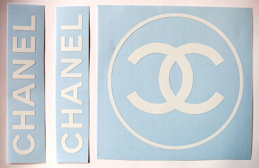 Chanel Vinyl Decal Chanel Logo Stickers By Agitasworks On Etsy