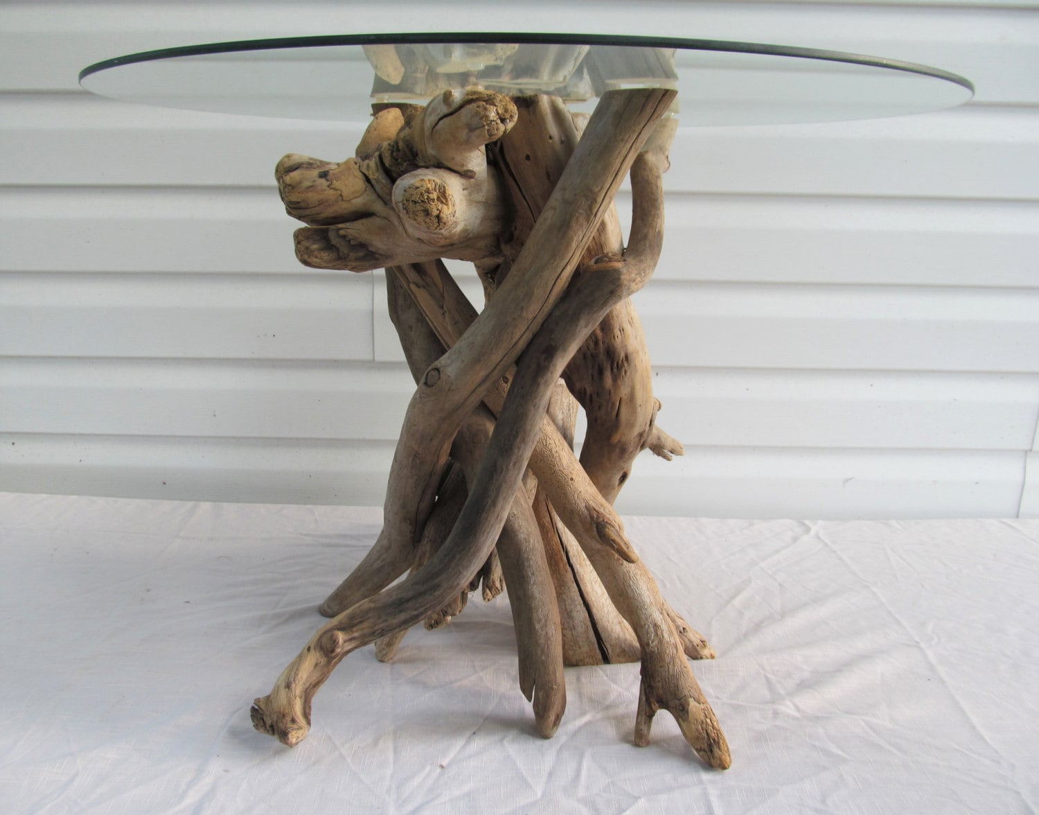 IN STOCK Driftwood Side Table Base Driftwood Table Beach