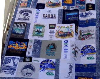 T-Shirt Quilt - Made to Order - Custom **DEPOSIT** Modern Collage T-Shirt Quilt Style - T-Shirt Memory Quilt