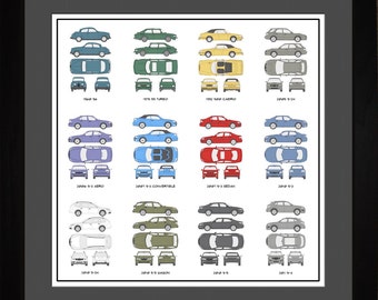 Saab Auto Collection Drawing Art Car 9-2 9-3 9-4 9-5 900 Gift ASAAB1616