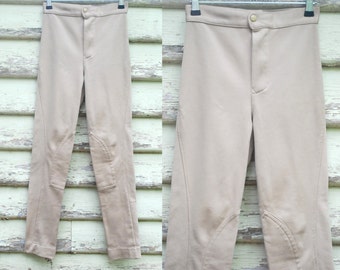 Jodhpurs Vintage R M Williams Années 1950 - Taille 25, Crème, Coton