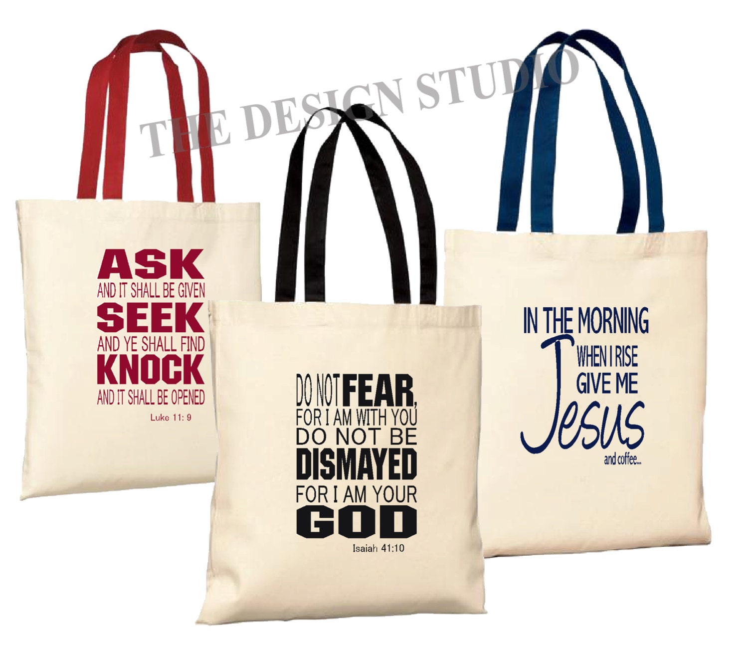 Scripture Tote Bag Christian Tote Bag Custom Book Bag