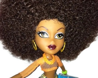 afro styling head doll