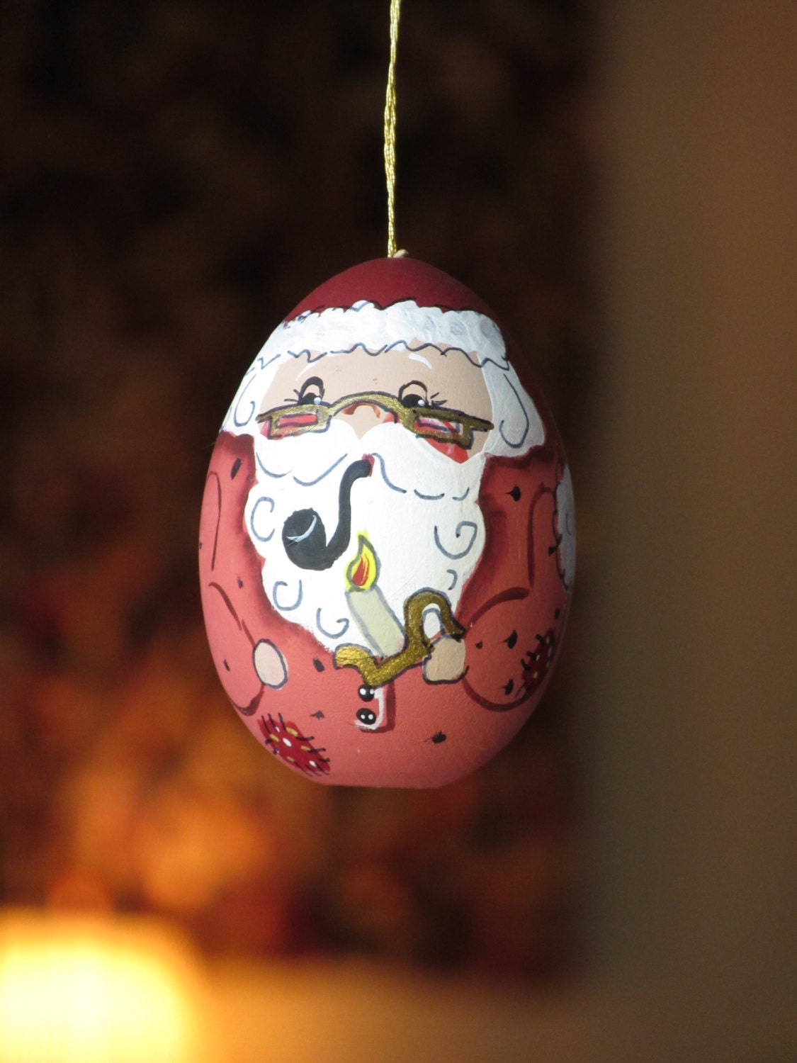 whimsical hand painted vintage christmas tree ornament santa whimsical hand painted vintage christmas tree ornament santa