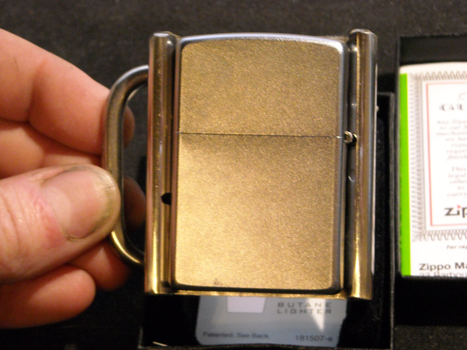 Zippo Lighter and Custom Belt buckle Holster stainless steel