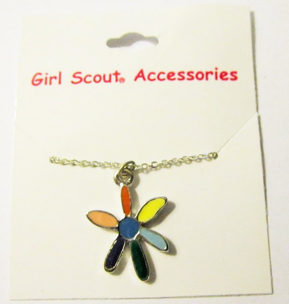 Girl Scout Charm Daisy Necklace in Original by AllThingsGirlScout