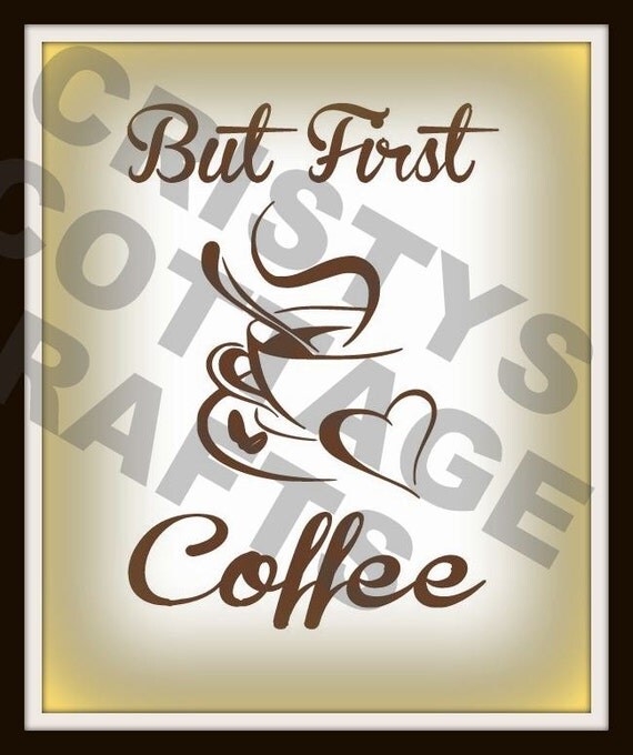 Download but first coffee svg file