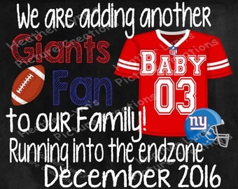 Pregnancy Announcement , Football Pregnancy Announcement