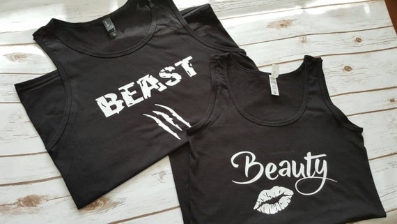 beauty beast workout shirts