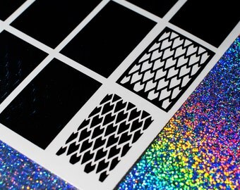 Dragon Scale Pattern Nail Vinyls - Nail Decals - Nail Art - Nail Stickers - Stencils