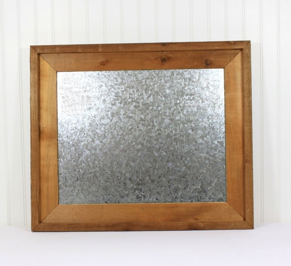 Items similar to Framed Board, Steel Dry Erase Board, Wood Frame Rustic Wedding