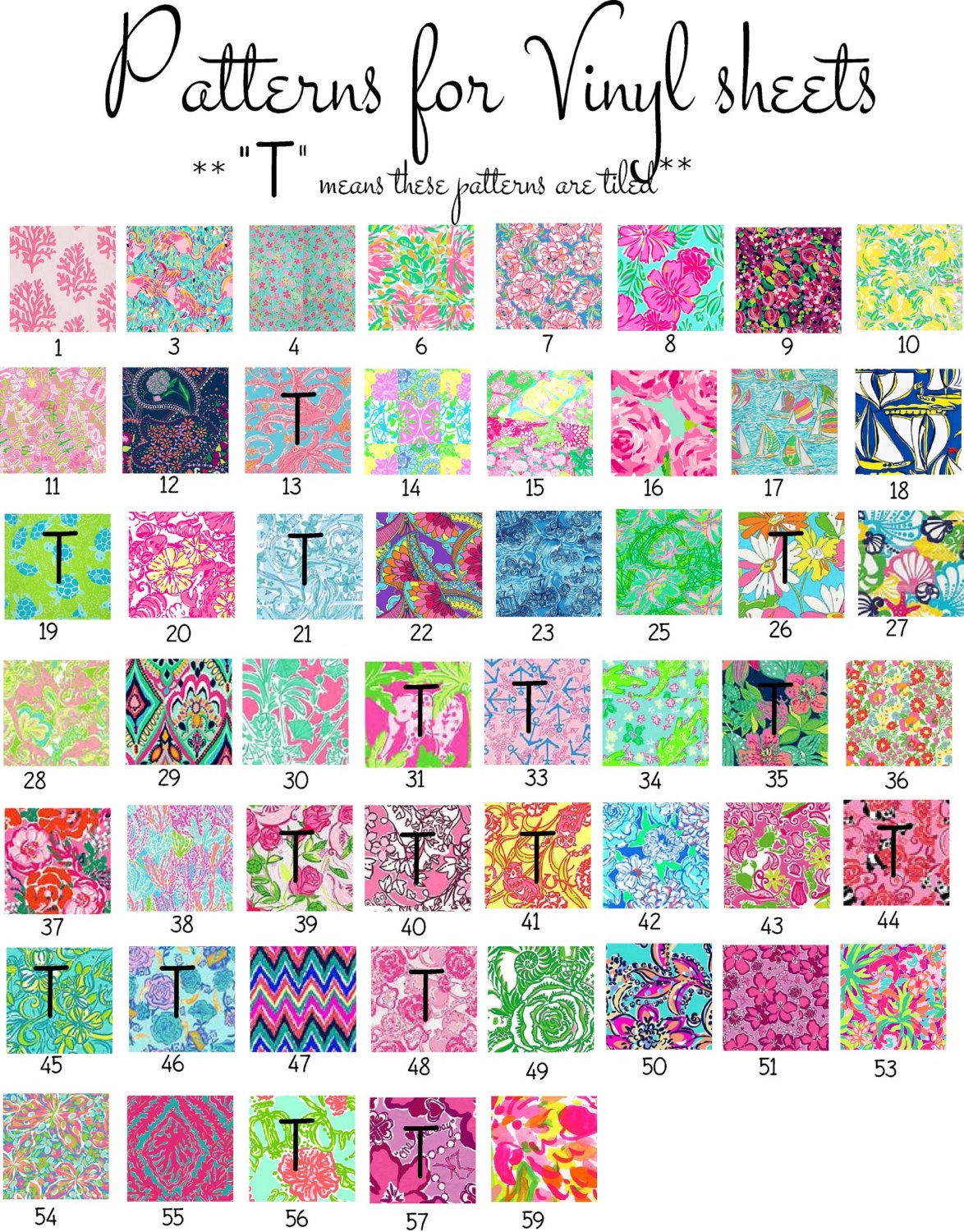 Patterned Outdoor Vinyl Sheets // Printed Vinyl // Outdoor