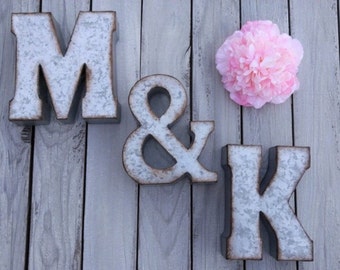 Metal Letters / Small Metal Letters / Rustic Decor / Rustic Letter / Industrial Letters / Farmhouse Decor / Fixer Upper Decor