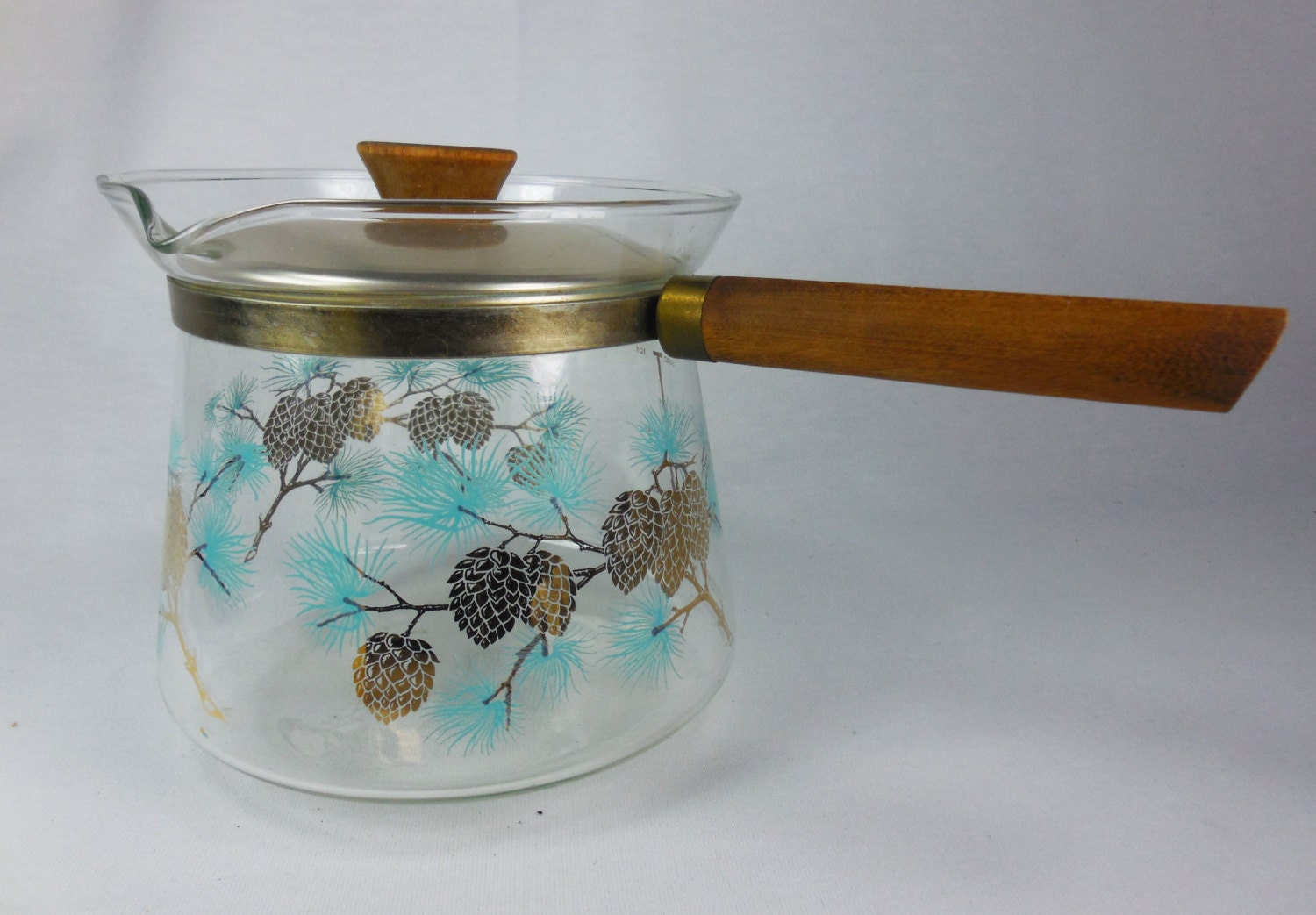 Douglas Flameproof Glass Coffee Pot Carafe Wood Handle 32