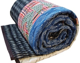 Queen Size Quilt: Hey Baby Craft Co. Asha Patchwork Handmade Bohemian Quilt (Free Shipping)