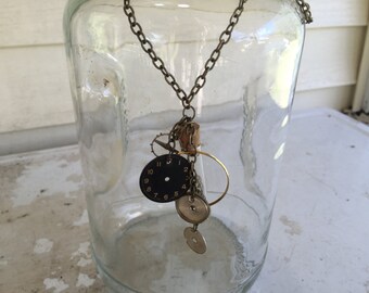 Steampunk Style Brooch - Victorian Revival Pin w Fier