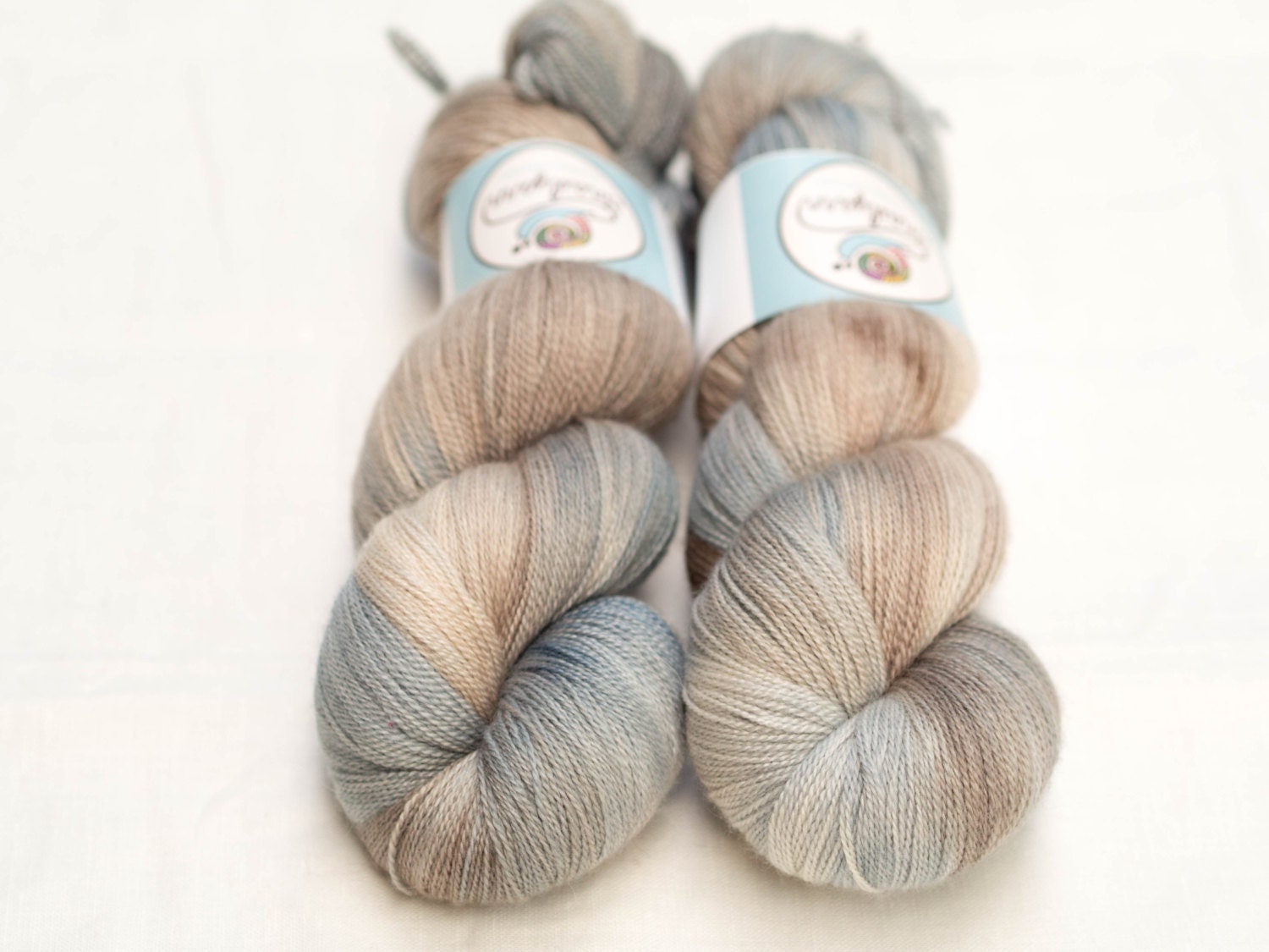 Hand Dyed 80/20 Extra Fine Merino/Silk Lace Weight Yarn 2ply