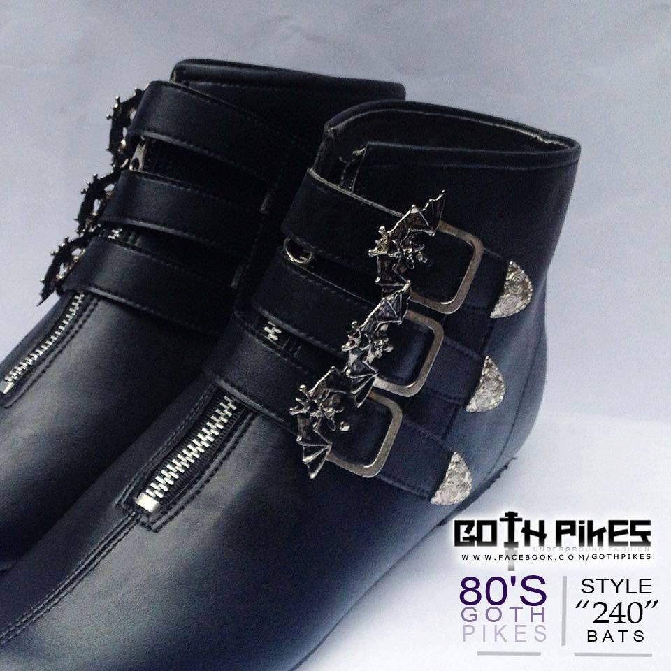 goth pikes winklepicker shoes