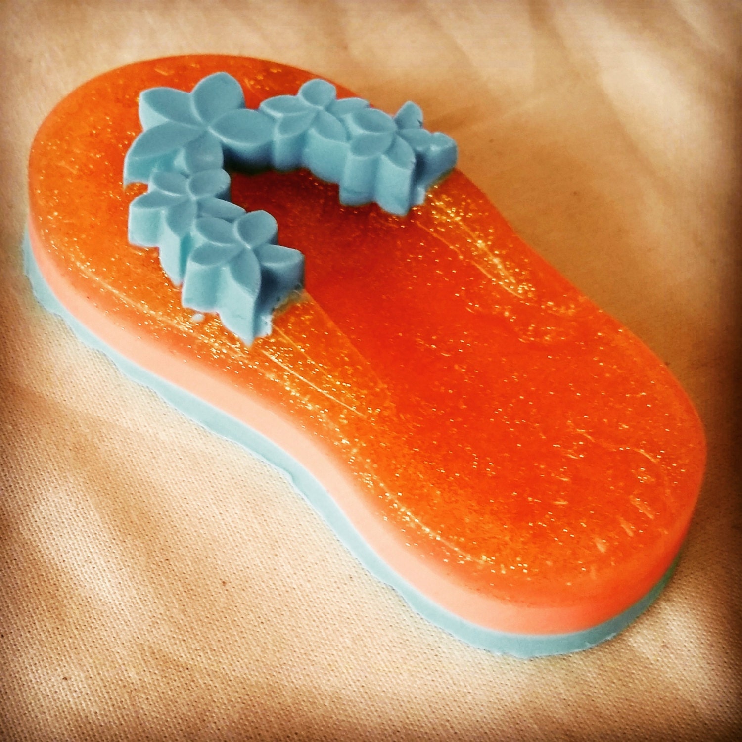 Summer shoe soap/ Natural soap/ Handmade Soap/ Orange aroma/