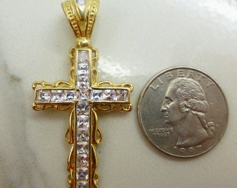 14K Gold Michael Anthony Cross Pendant Cross by KimsJewelryLove